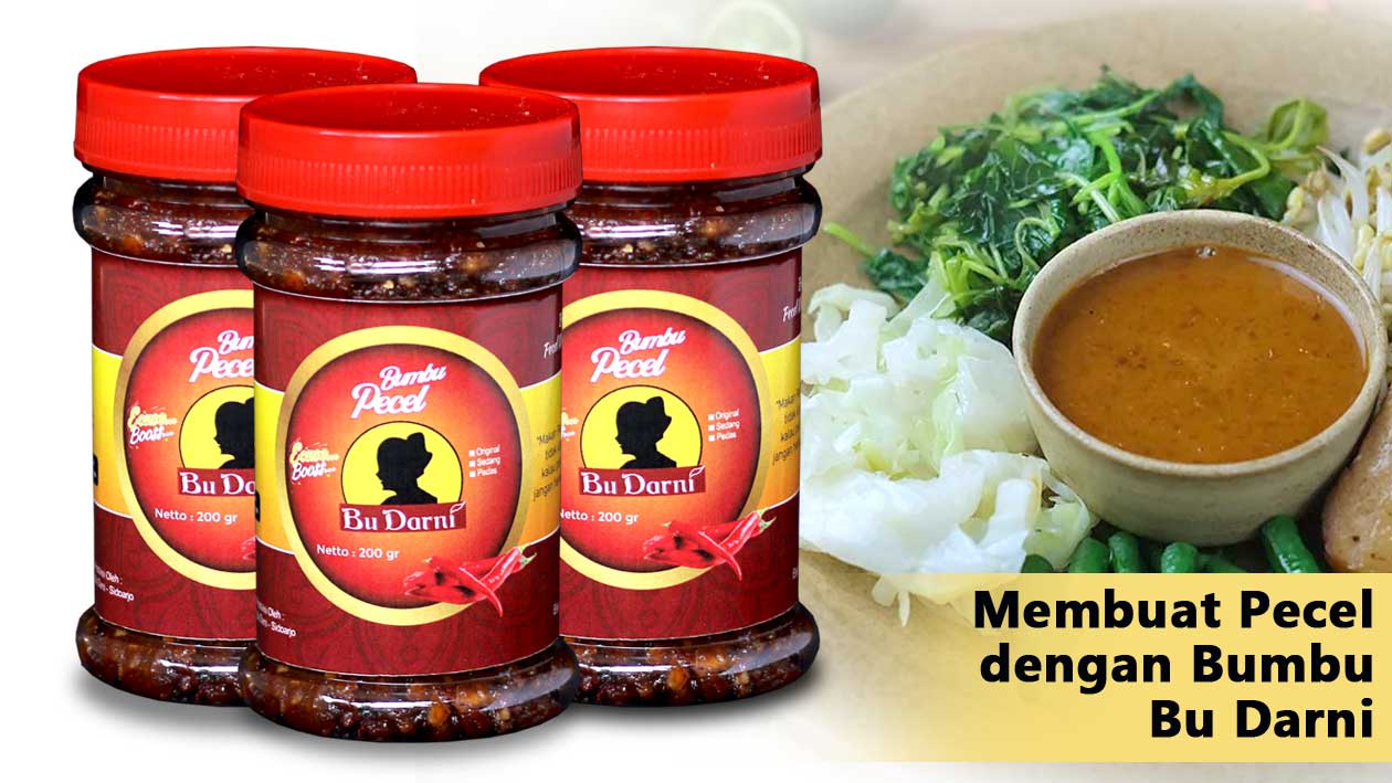 Jual Bumbu Pecel Bu Darni Sidoarjo Kemasan Praktis Siap saji digunakan